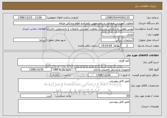 استعلام کمد فلزی