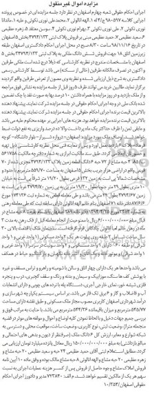 مزایده مزایده فروش پلاک ثبتی 4794.133 بخش 5