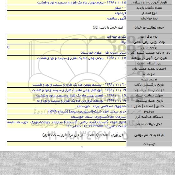 خرید سخت افزار شبکه(استوریج،سویچ) (شماره ۷/۹۸)