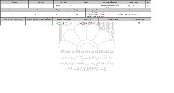 مزایده مزایده پلاک ثبتی 2 فرعی ویلایی