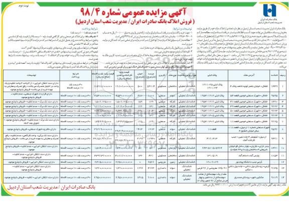 مزایده مزایده فروش املاک مازاد کاربری مسکونی و صنعتی 