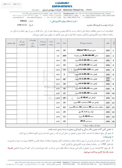 استعلام، استعلام نبشی 
