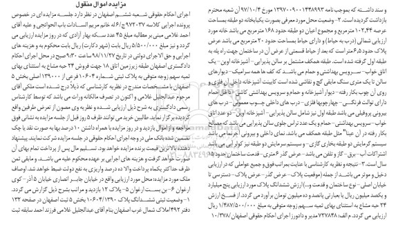 مزایده مزایده فروش 24 حبه مشاع