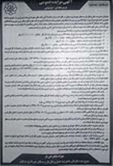 مزایده ، مزایده امتیاز بهره برداری از شبکه تاکسی بی سیم