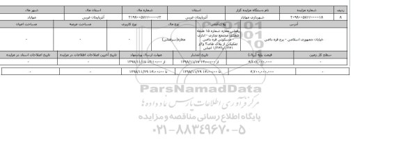 مزایده مزایده مغازه سرقفلی
