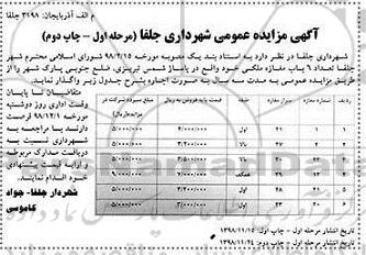 مزایده 6 باب مغازه ملکی