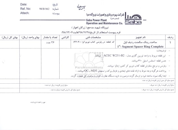 استعلام, استعلام رینگ سگمنت 