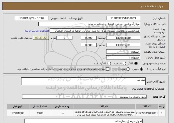 استعلام صفربند