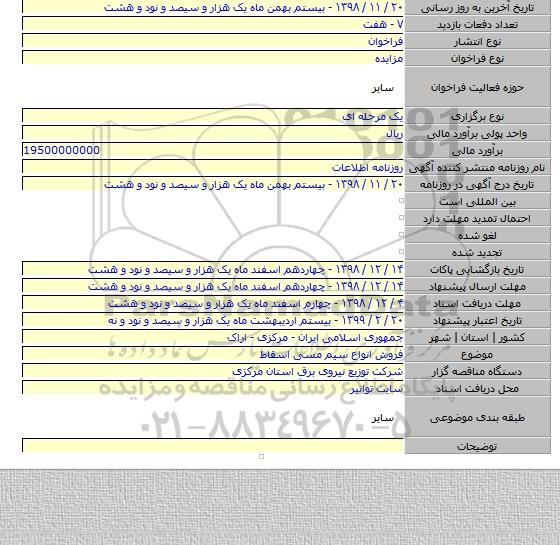 فروش انواع سیم مسی اسقاط