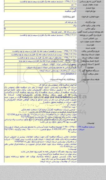 طرح آبرسانی به مجتمع روستایی میجان شهرستان جیرفت