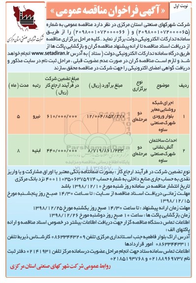 مناقصه عمومی, مناقصه اجاره  تعدادی خودرو
