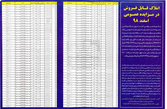 مزایده مزایده فروش املاک و اراضی کاربری اداری و تجاری