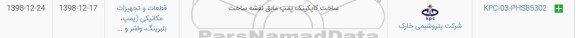 استعلام، استعلام ساخت کاپکینک پمپ