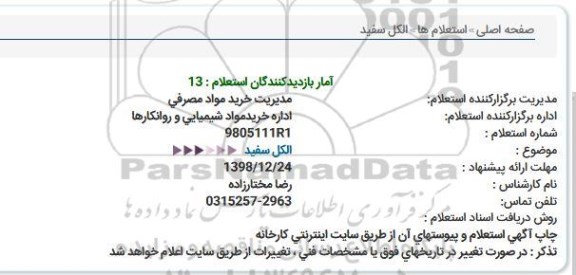 استعلام, استعلام الکل سفید 