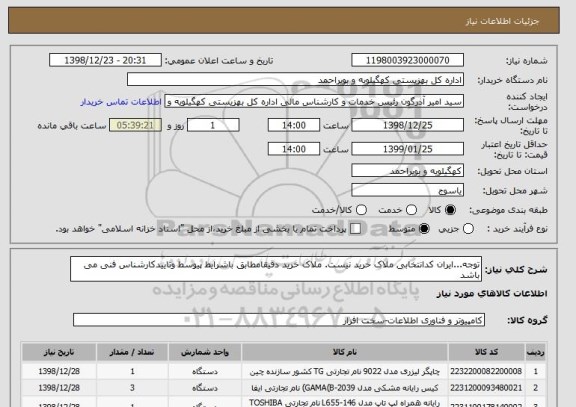 استعلام توجه...ایران کدانتخابی ملاک خرید نیست. ملاک خرید دقیقامطابق باشرایط پیوسط وتاییدکارشناس فنی می باشد