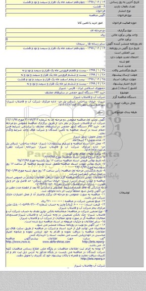 خرید ۶۹۲ دستگاه کنتور حجمی در سایزهای مختلف