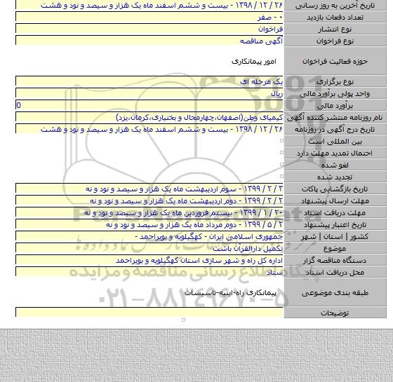 تکمیل دارالقرآن باشت