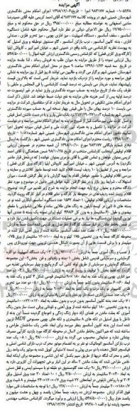 مزایده مزایده 1562 عدد دستگیره آسانسور ، هفت عدد سقف آسانسور 