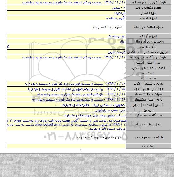 خرید مقره سیلیکونی