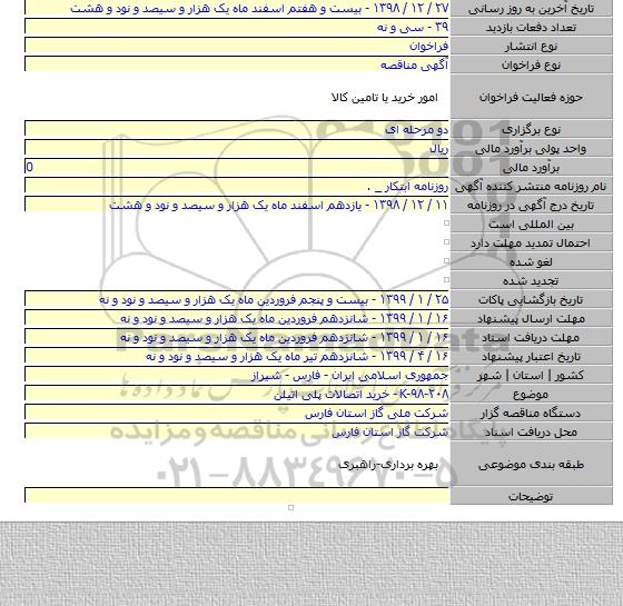 K-۹۸-۲۰۸ - خرید اتصالات پلی اتیلن