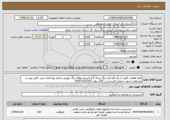 استعلام کلیه قطعات فلزی با یک لایه ضد زنگ درجه 1 و سپس دولایه رنگ روغنی سفید پوشانده شود. فایل پیوست مشاهده شود. شماره کارشناس: آقای نبوی 09371532203