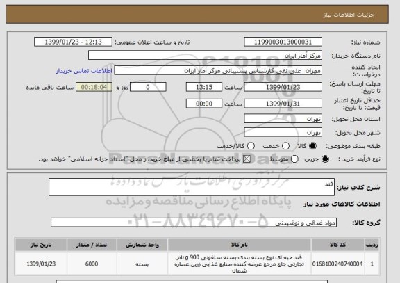 استعلام قند