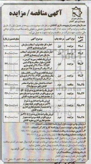 مزایده ، مزایده اجاره کارخانه تولید آسفالت...