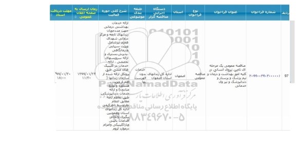 مناقصه ، مناقصه تامین نیروی انسانی 
