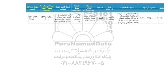 مناقصه نیروی انسانی
