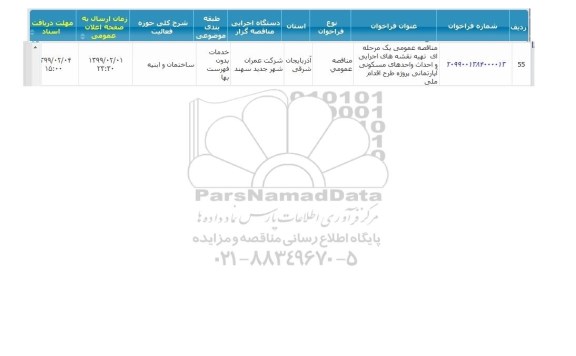 مناقصه ، مناقصه  تهیه نقشه های اجرایی و احداث واحدهای مسکونی آپارتمانی