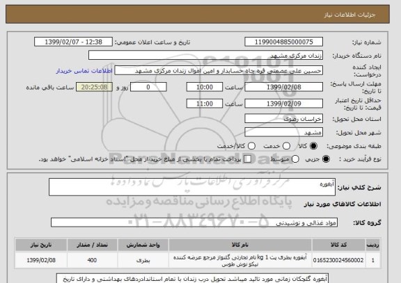 استعلام آبغوره