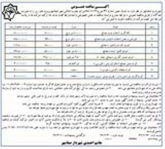 مناقصه  لکه گیری آسفالت بدون مصالح و...