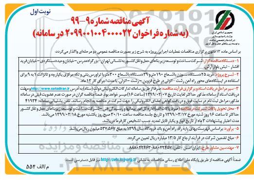 مناقصه , مناقصه  خرید 25 دستگاه سوزن 