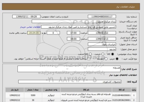 استعلام هندوانه