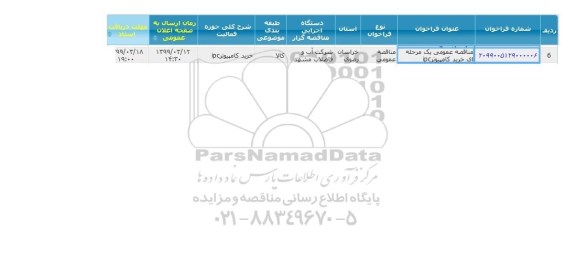 مناقصه خرید کامپیوتر IPC 