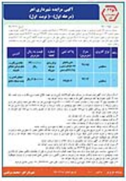 مزایده مزایده املاک کاربری مسکونی نوبت اول مرحله اول