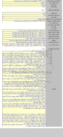 فروش  واحدهای کارگاهی و تجاری متعلق به سازمان صنایع دستی ایران