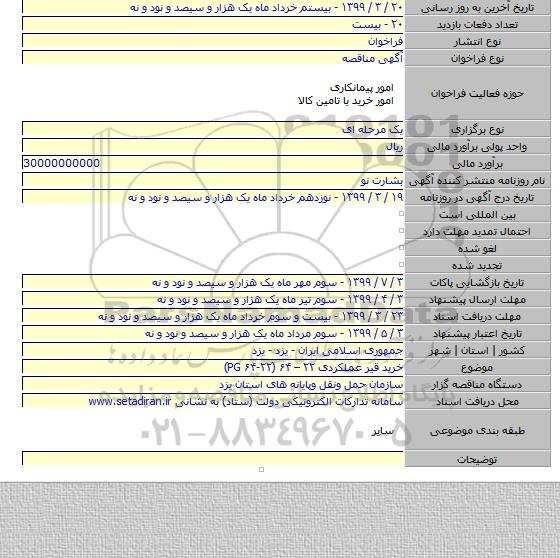 خرید قیر عملکردی ۲۲ – ۶۴ (۲۲-۶۴ PG)