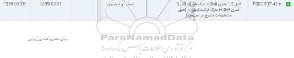 استعلام کابل 