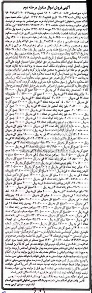 مزایده، مزایده فروش کت نمدی زنانه ، بارانی زنانه... - مرحله دوم