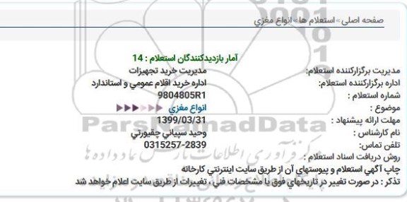 استعلام , استعلام  انواع مغزی