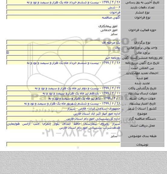 اداره امور انبار اکبر اباد استان فارس