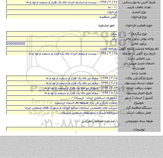 انتخاب کارگزار فن بازار منطقه ای استان لرستان