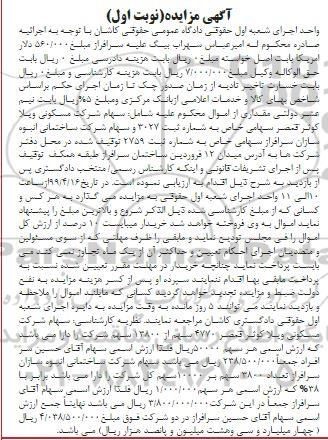 مزایده فروش سهام