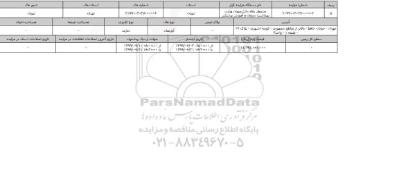 مزایده ، مزایده آپارتمان اداری