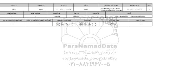 مزایده ، مزایده ساختمان مسکونی