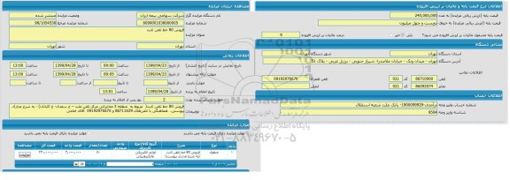 مزایده فروش 80 خط تلفن ثابت
