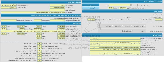 مزایده ، مزایده دام هنرستان کشاورزی