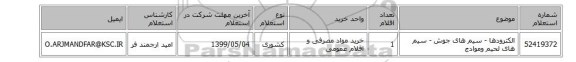 الکترودها - سیم های جوش - سیم های لحیم وموادج
