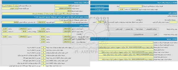 مزایده, مزایده 5 دستگاه خودرو سواری دولتی